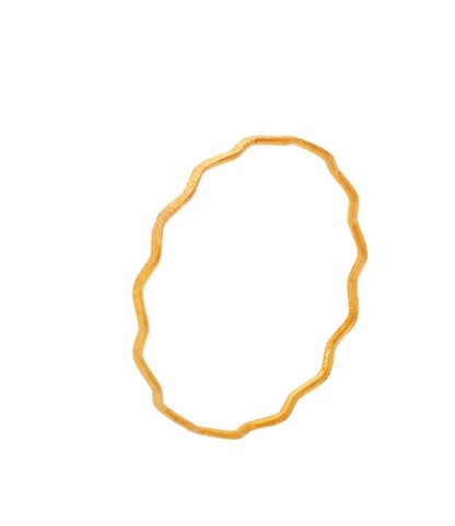 Zikzak Simli Ajda 22 Ayar Yatırımlık Altın Bilezik - 10 Gram