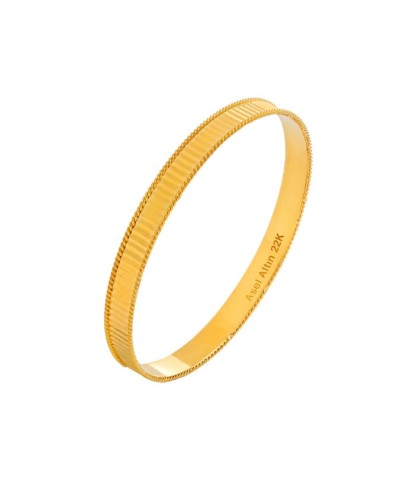 Aynalı Kibrit Çöpü 22 Ayar Yatırımlık  Altın Bilezik - 15 Gram